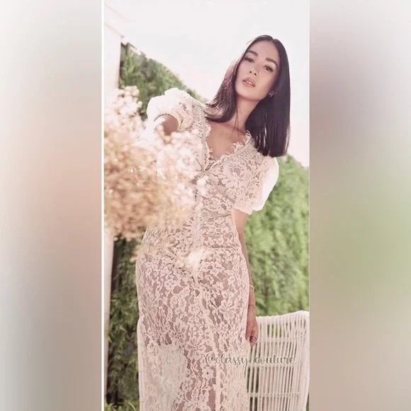 Self-Portrait Camellia Dress Size 2 In Excellent Condition - Picture 5 of 9